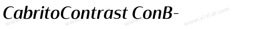 CabritoContrast ConB字体转换